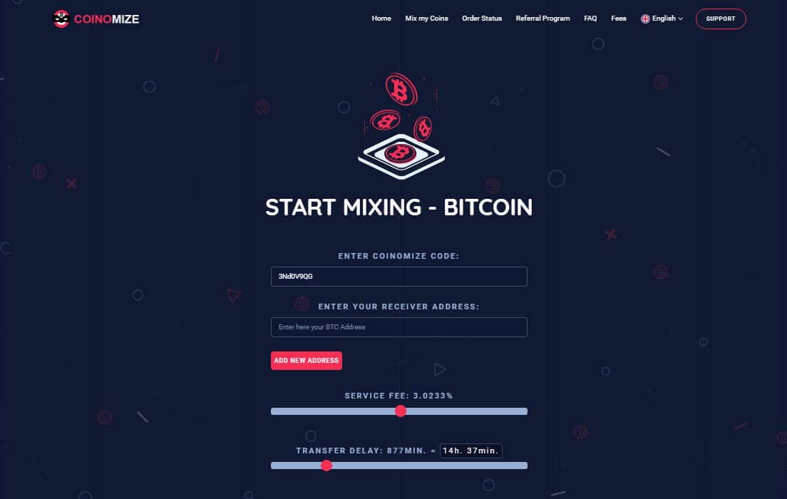 Start mixing your bitcoins with the Coinomize Bitcoin Mixer